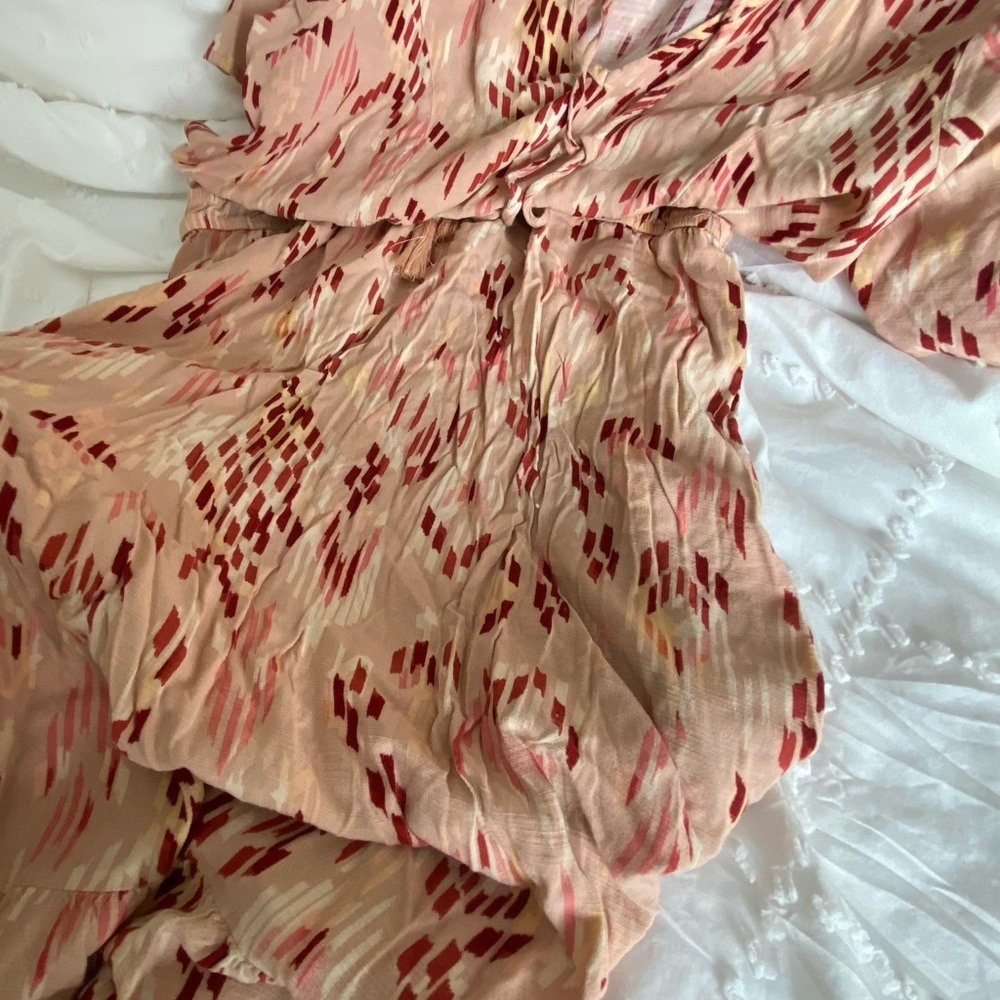 Knox rose maxi dress large short sleeve peach and pinks floor length - Picture 7 of 10